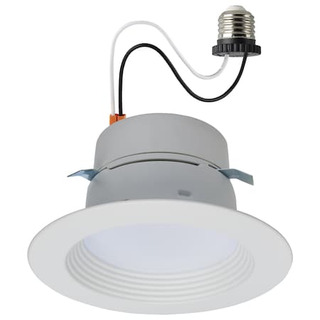 Satco LED Retrofit Downlight Field Selectable 120 Volt ColorQuick and PowerQuick Technology Rnd White S18800